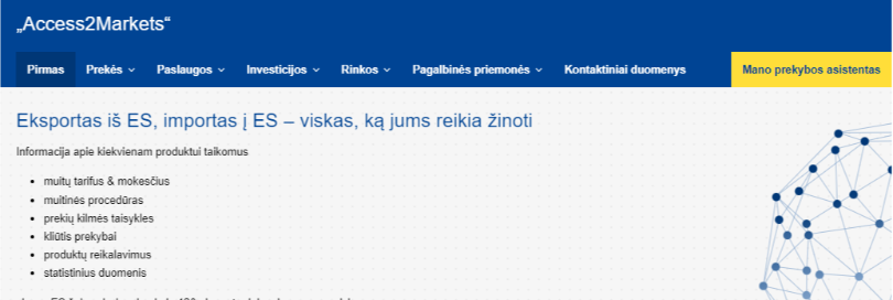 Nauja Access2Markets: Rusijos ir Baltarusijos įvesti eksporto draudimai